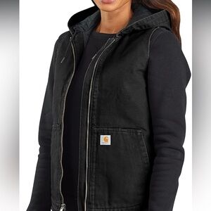 Carhartt Women's Washed Duck Hooded thinsulate Vest